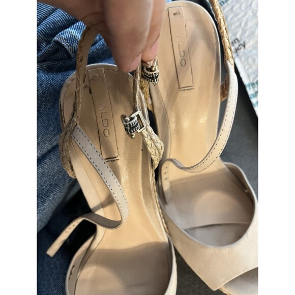 Aldo Wedge Sandals Size 8 - Picture 1 of 8